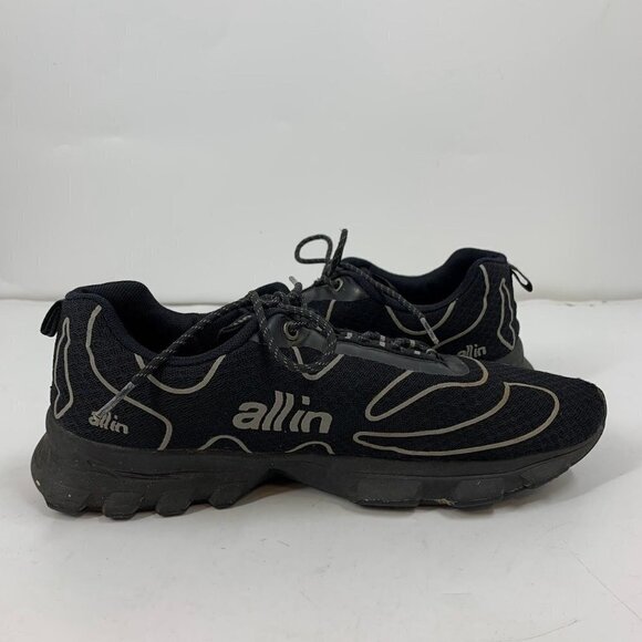 All‎ In Men's Reflective All In Logo Tennis Shoes Black Size 11 - Picture 3 of 13